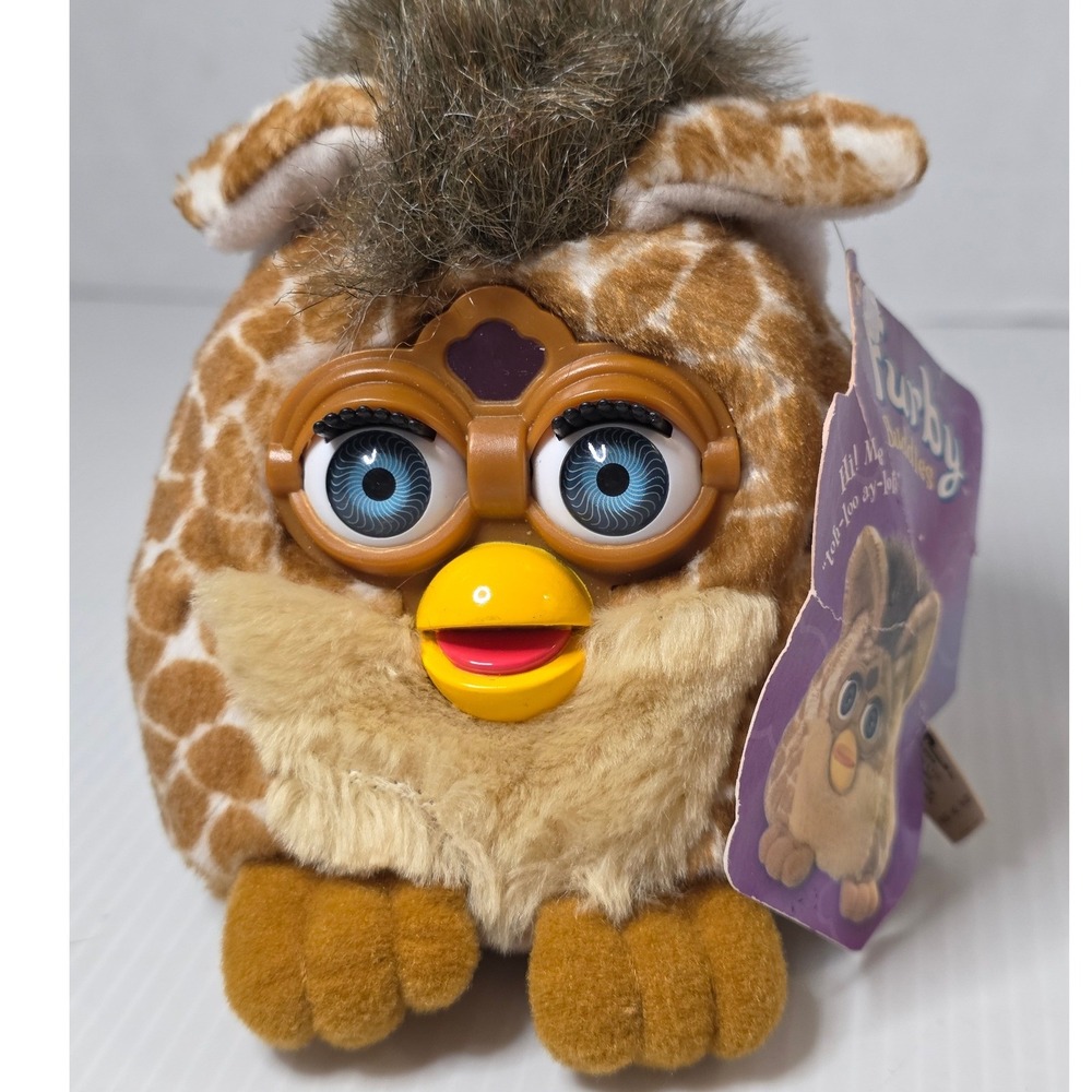 1999 Furby Buddies Giraffe Like Light Plush Tiger Electronics w/ Hang Tag